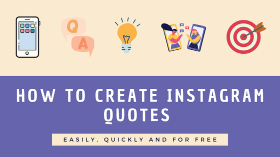 How to create instagram quotes